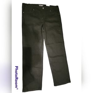 mid - rise straight jeans